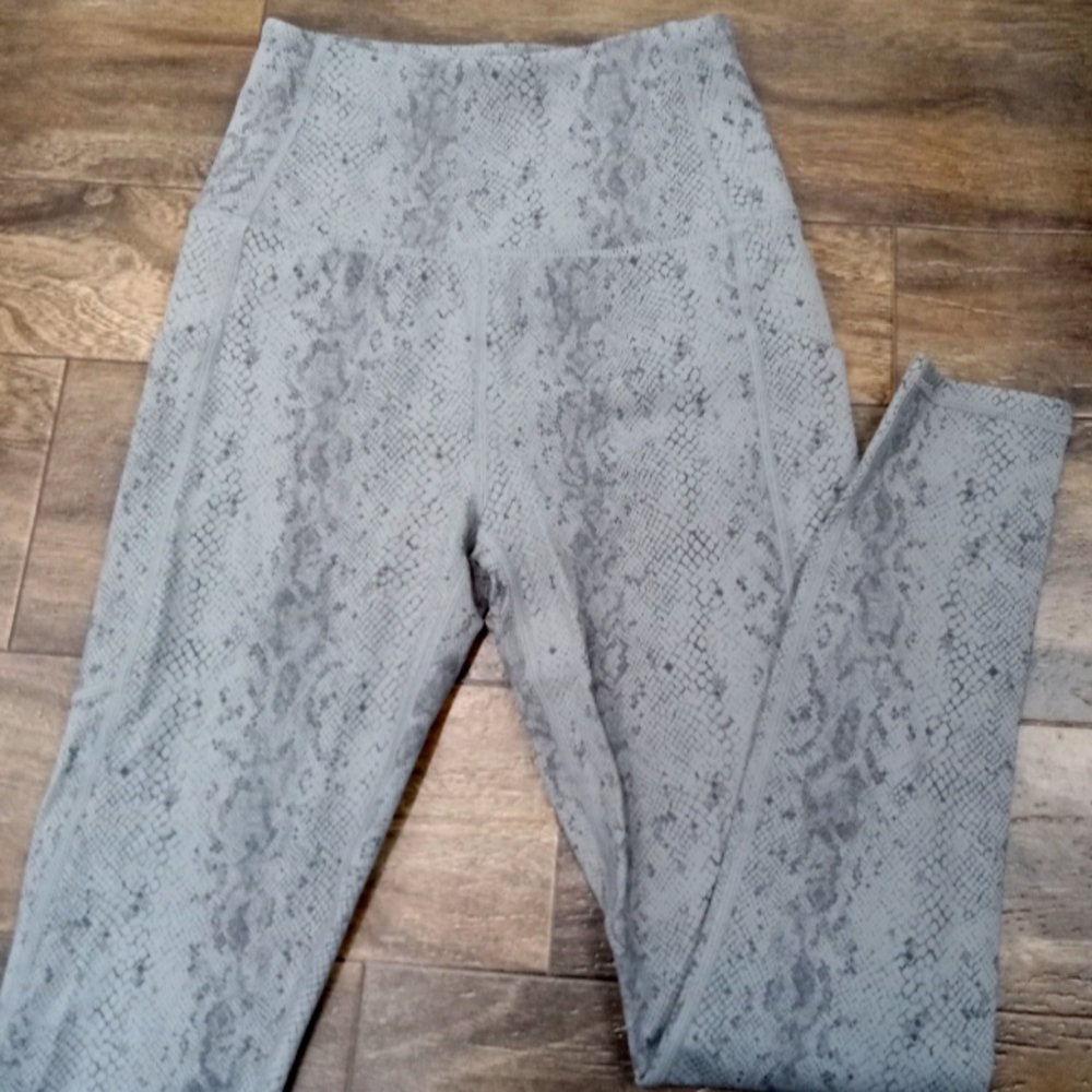 Varley Snake Print Leggings Yoga Pants